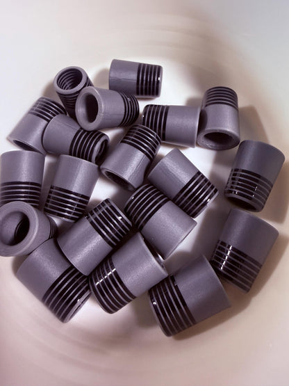 Matte Gunmetal .355 ferrules 1 inch 10pack