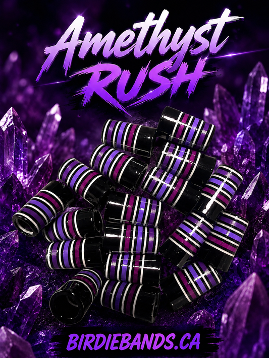 Amethyst Rush .355 ferrules 1 inch 10pack
