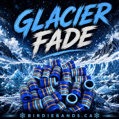 Glacier Fade   .355 ferrules 1  inch 10pack