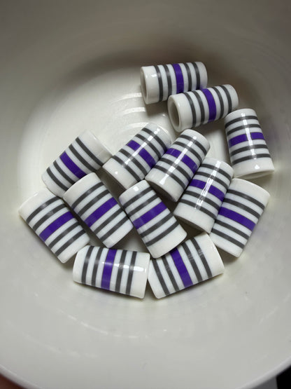 Stripe Series Purple .355 ferrules 1 inch 10pack