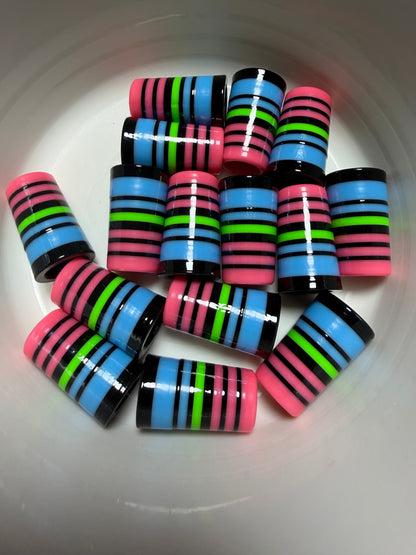 Neon Knockout .355 ferrules 1 inch 10pack